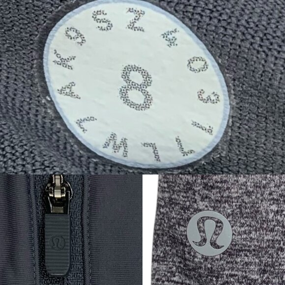 Lululemon Run Times Shorts 8 Heather Lux Multi Black Mid Rise Built In Brief - Picture 4 of 14